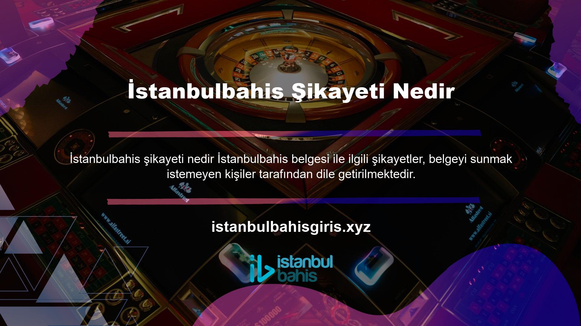 Türkiye'de faaliyet gösteren tüm casinolar ve bahisçiler, katılımcılardan belge istemektedir