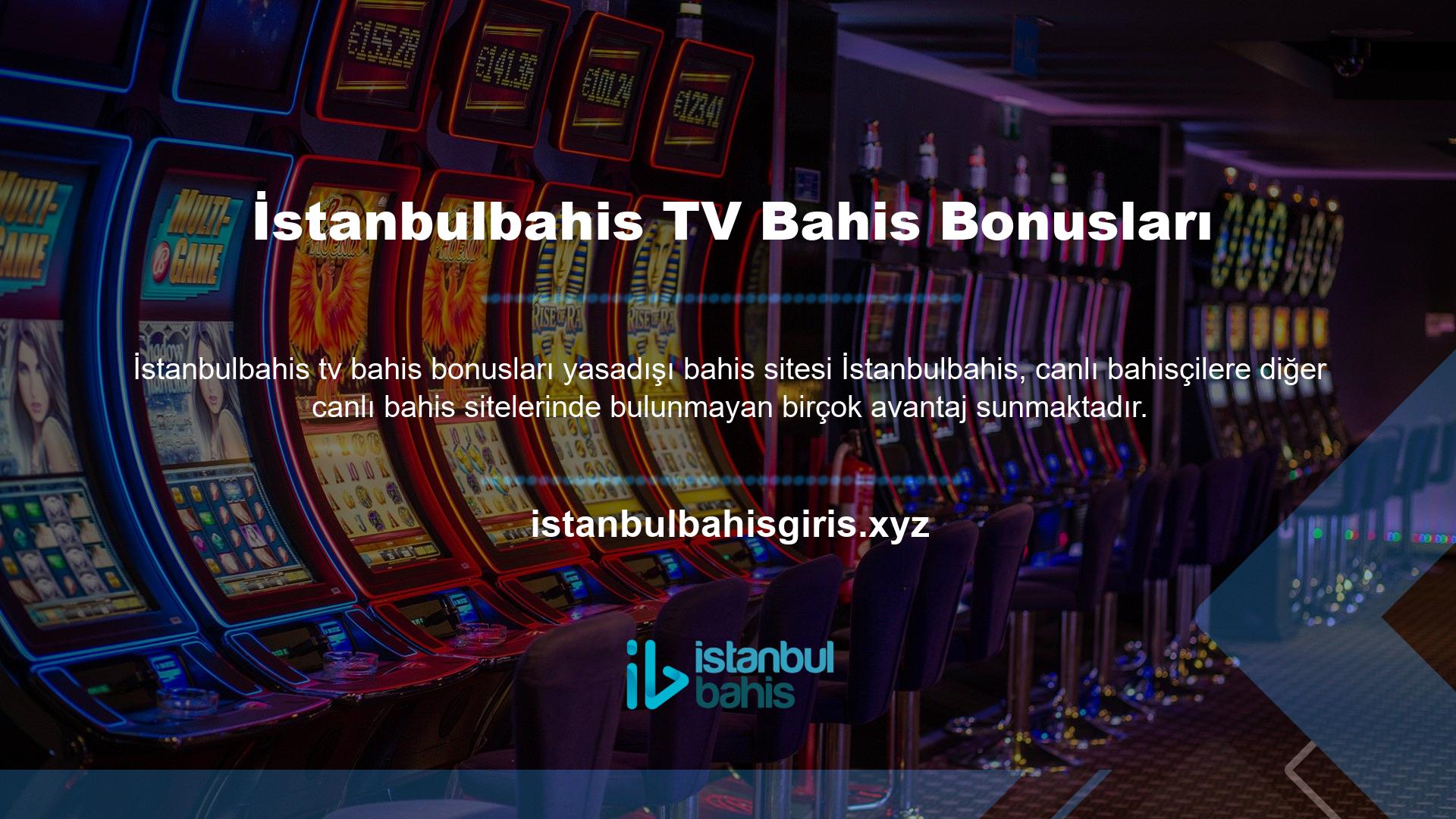 İstanbulbahis TV Bahis Bonus TV'si, oyuncuların maçları canlı izlemeleri ve kuponları görmeleri için başvurulacak platformdur